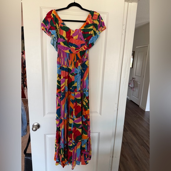 Terra & Sky Vibrant Multicolor Maxi Dress - Picture 3 of 4